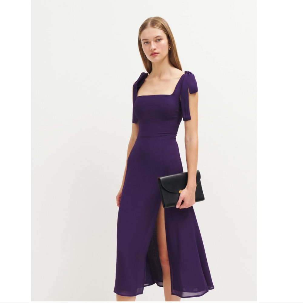 Reformation Twilight Dress - Raisin